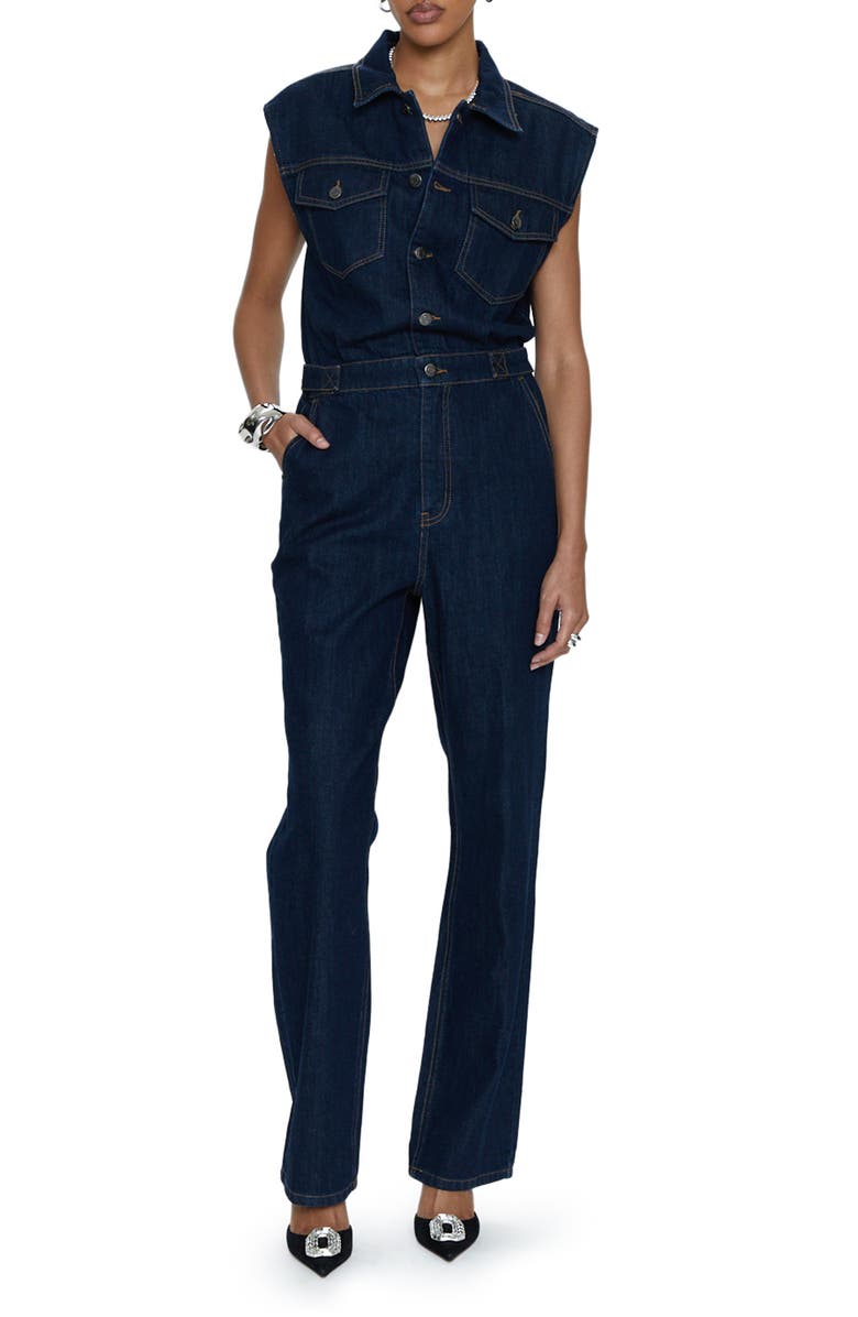 Pistola Brooks Denim Jumpsuit, Main, color, 