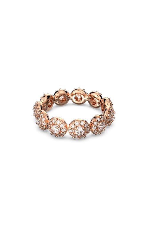 Swarovski Una Angelic Rose Gold-tone Plated Ring In Gold