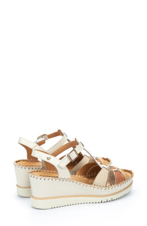 Pikolinos Aguadulce Wedge Sandal In Brown
