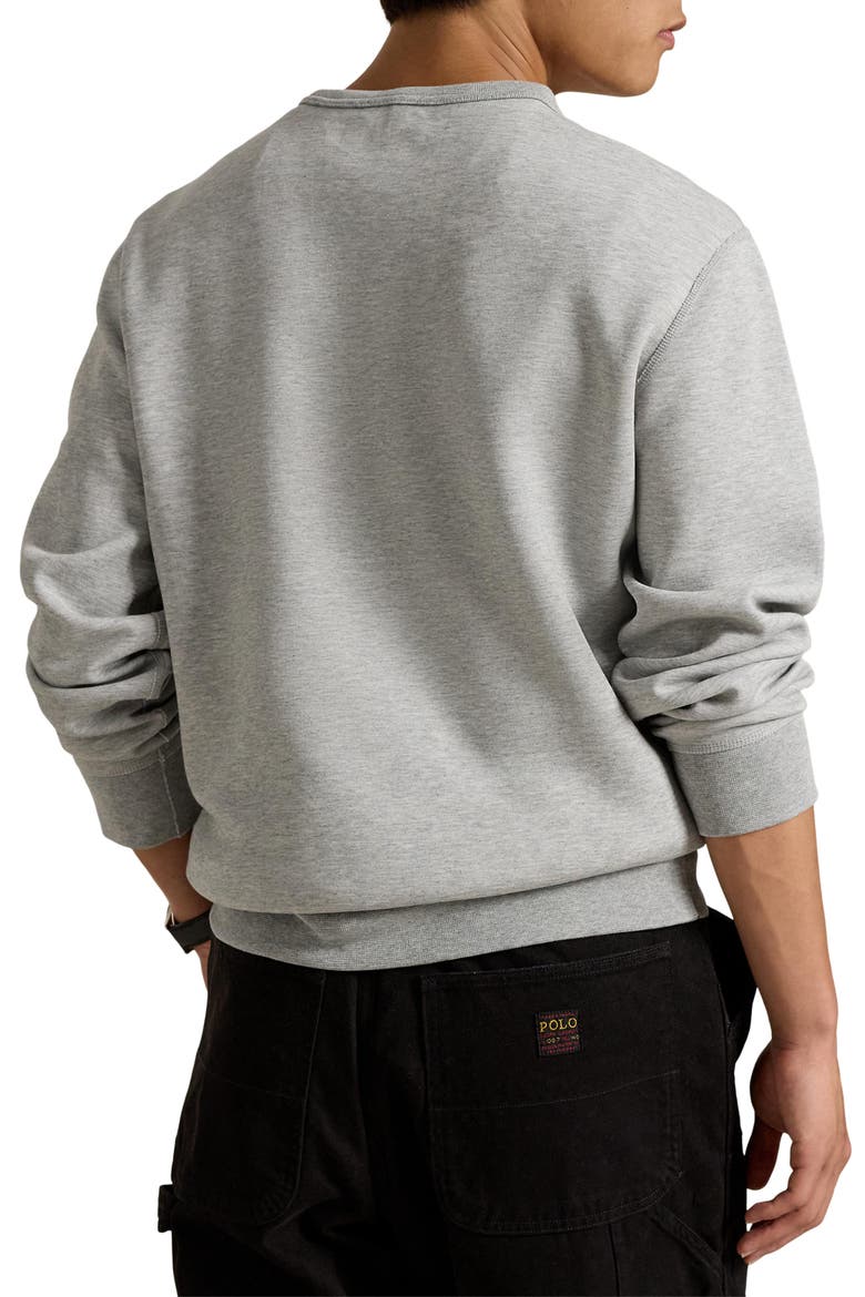 Polo Bear Double Knit Graphic Sweatshirt, Alternate, color, ANDOVER HEATHER DEFENDER BEAR