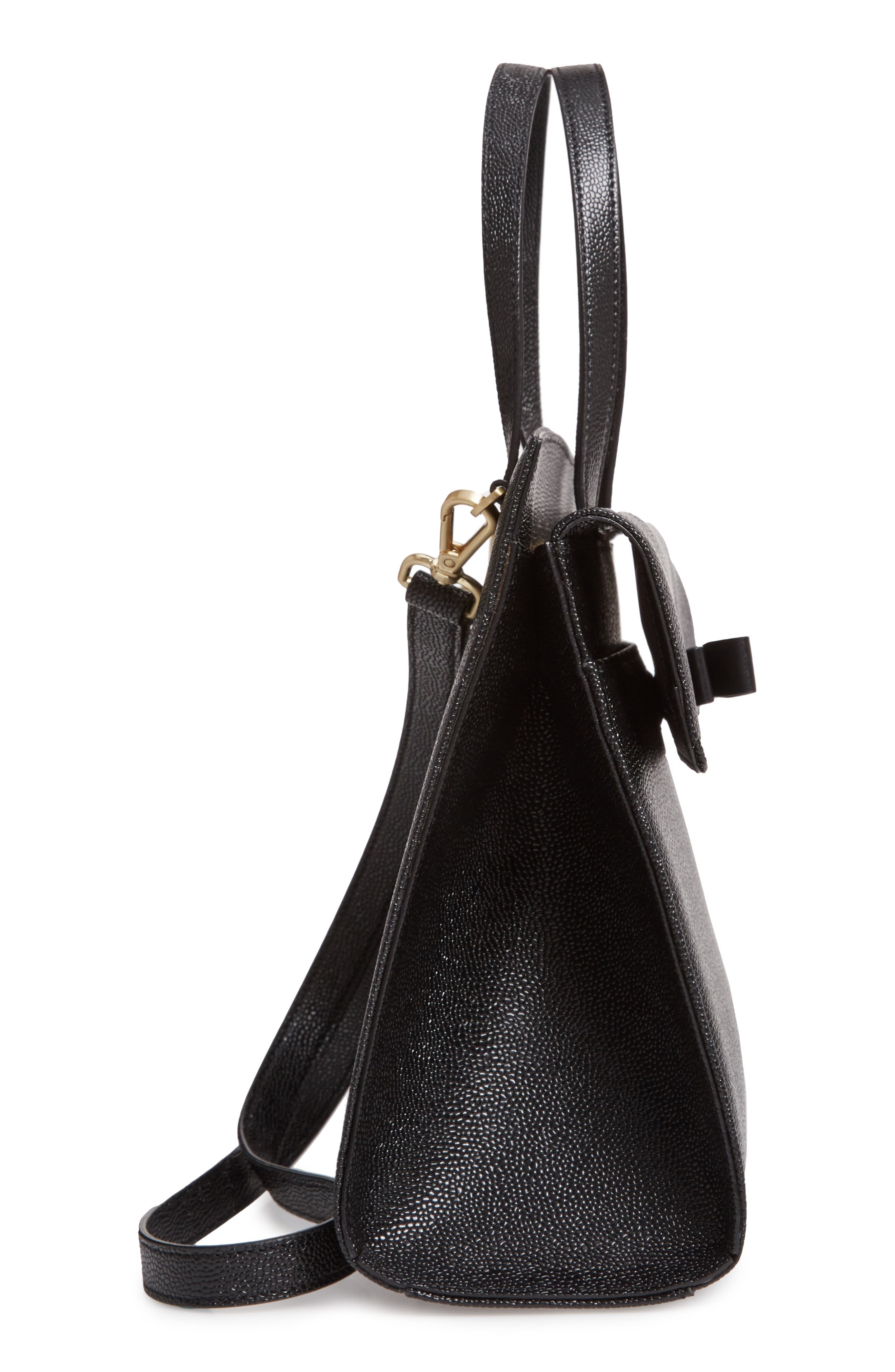 Ted Baker London Aarilli Bow Leather Satchel, Alternate, color, 