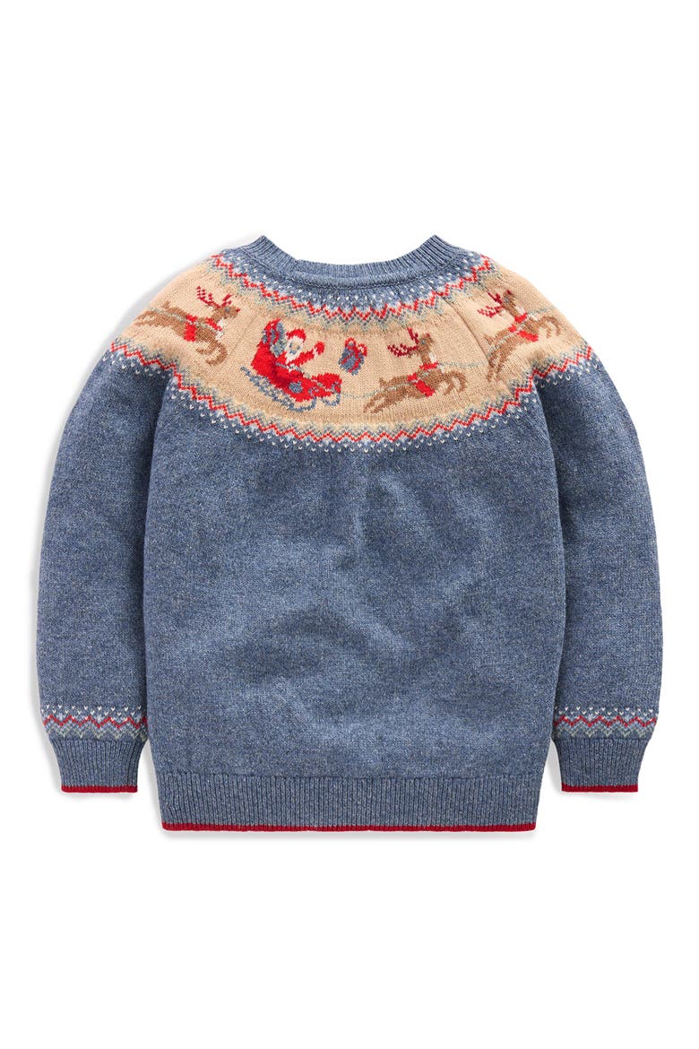 Kids' Fair Isle Sweater, Alternate, color, BLUE MARL, POLAR POST