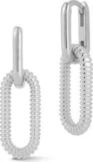 SPHERA MILANO Scalloped Link Drop Earrings