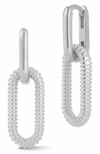 SPHERA MILANO Scalloped Link Drop Earrings