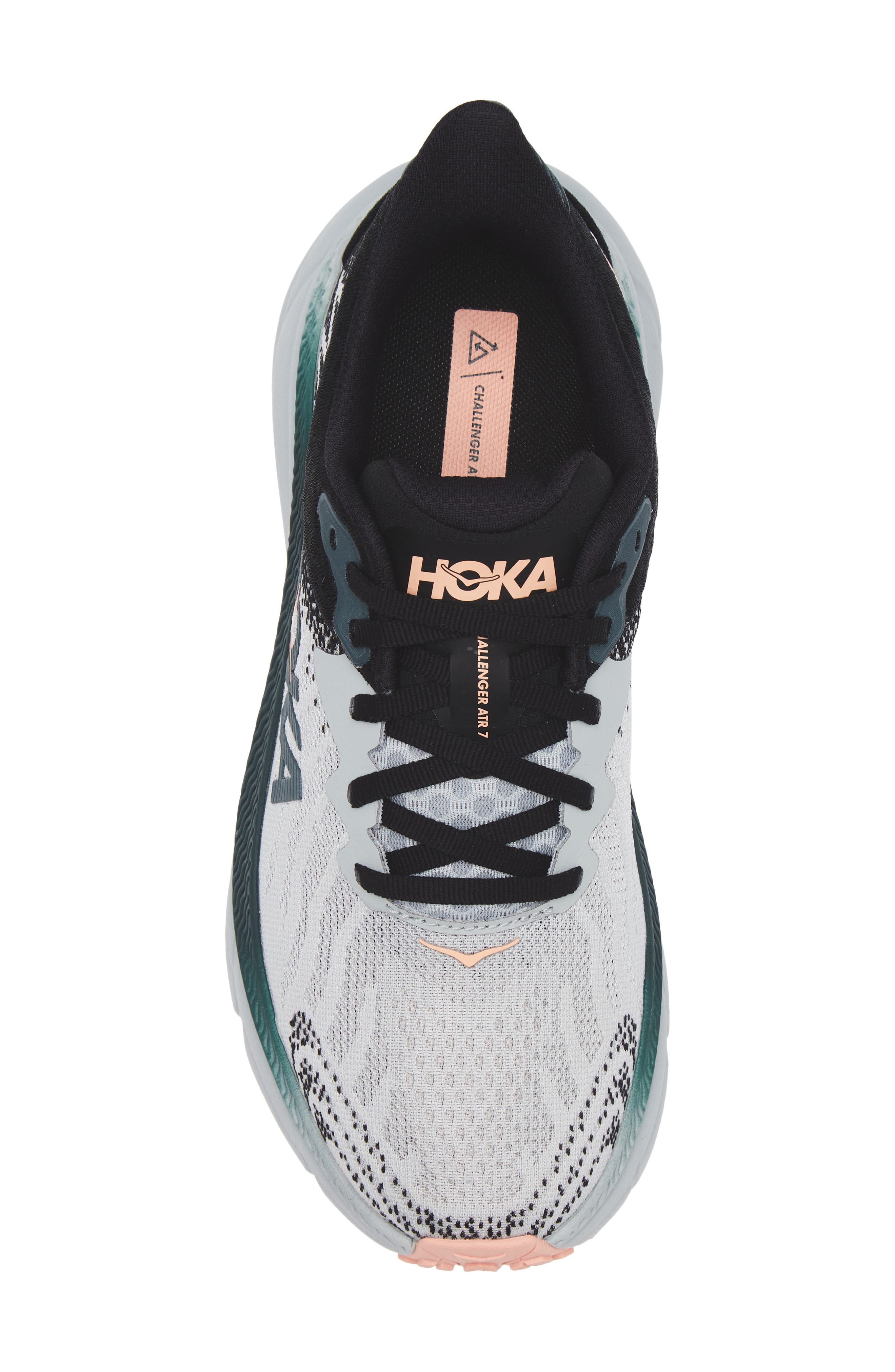HOKA Challenger 7 Running Shoe, Alternate, color, Harbor Mist / Spruce
