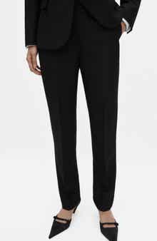 MANGO Straight Leg Suit Trousers