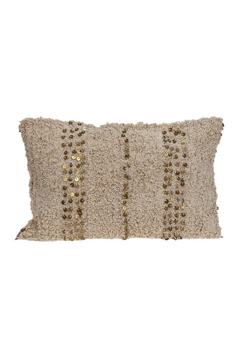 Acacia Balm Transitional Beige Throw Pillow