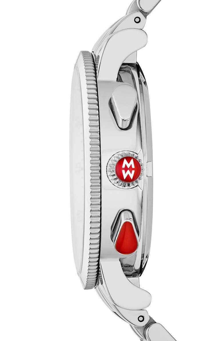 MICHELE Sport Sail Chronograph Watch Head, 38mm, Alternate, color, 