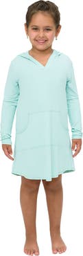BloqUV Kid's Long Sleeve Sun and UV Protection Hoodie Dress