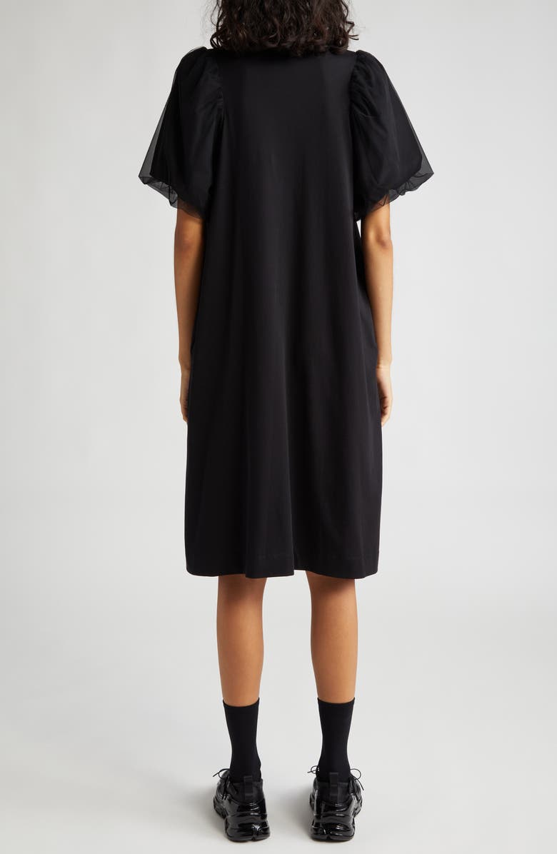 Simone Rocha Tulle Puff Sleeve Shirt Dress, Alternate, color,