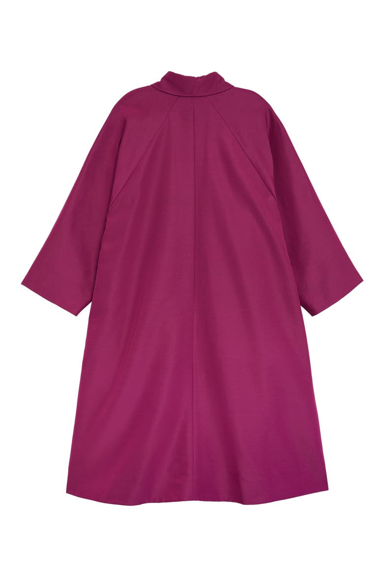 Orgasmique Label Faille Swing Coat, Alternate, color, LOTUS PINK/ MIX