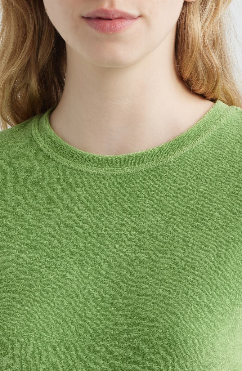 FRAME The Terry Baby Tee, Alternate, color, Peridot