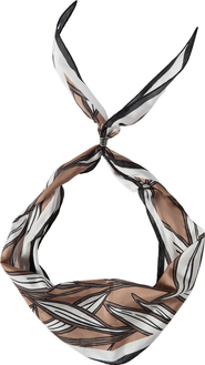 Brunello Cucinelli Cocoa leaves print foulard