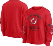 FANATICS Women's Fanatics Red New Jersey Devils Go Team Pullover Sweatshirt
