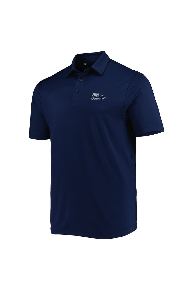 Men's Under Armour Navy 3M Open T2 Green Polo, Alternate, color, Navy