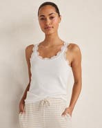 Haven Well Within Organic Cotton Rib Knit Lace Tank
