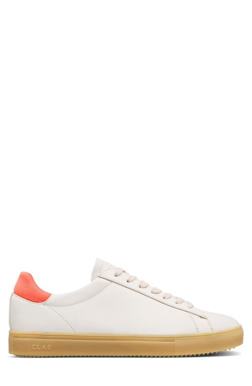 Clae Bradley Low Top Leather Sneaker In White