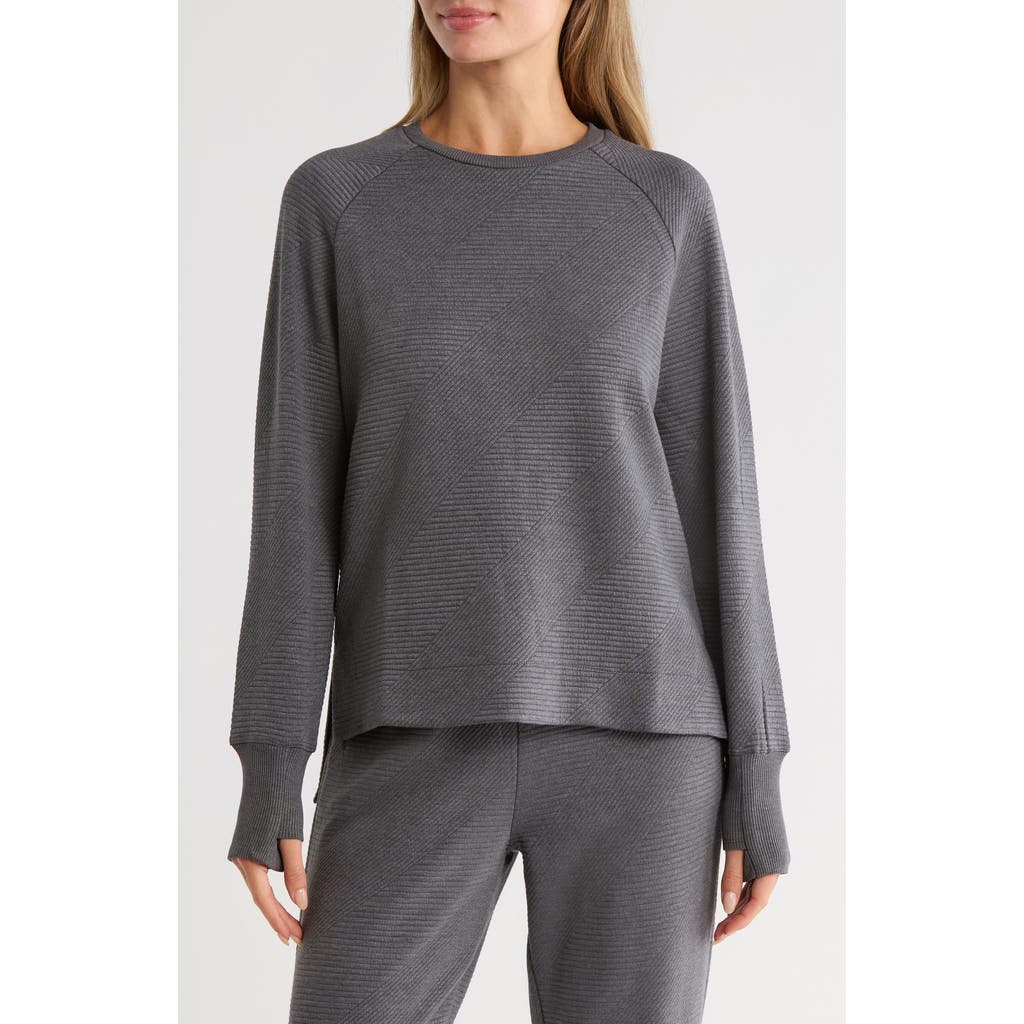 Balance Collection Kamari Texture Pullover In Gray