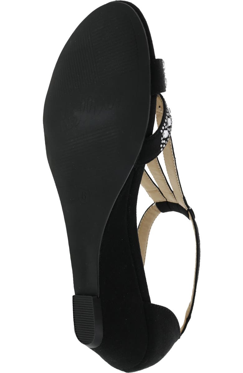 BELLINI Larris Rhinestone Wedge Sandal, Alternate, color, Black