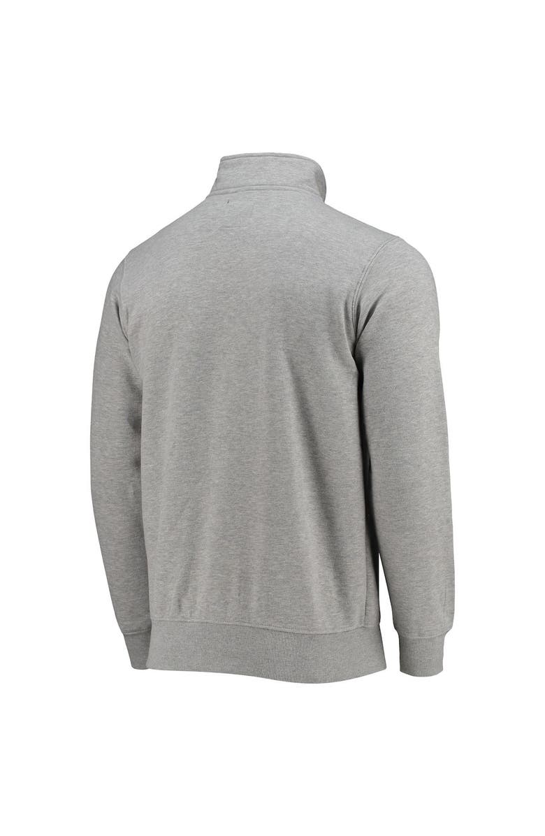 STARTER Men's Starter Gray Atlanta Falcons Throwback Heisman Quarter-Zip Jacket, Alternate, color, 