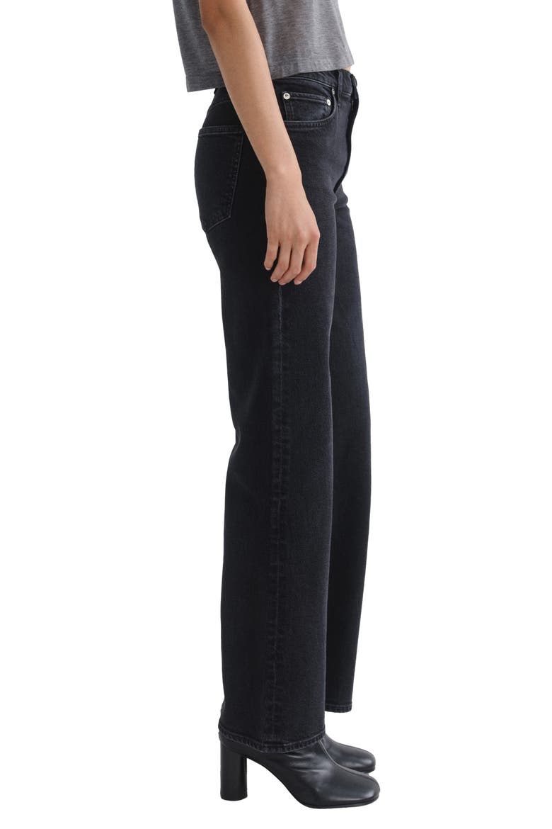 Harper Relaxed Straight Leg Jeans, Alternate, color, DARK VINTAGE BLACK