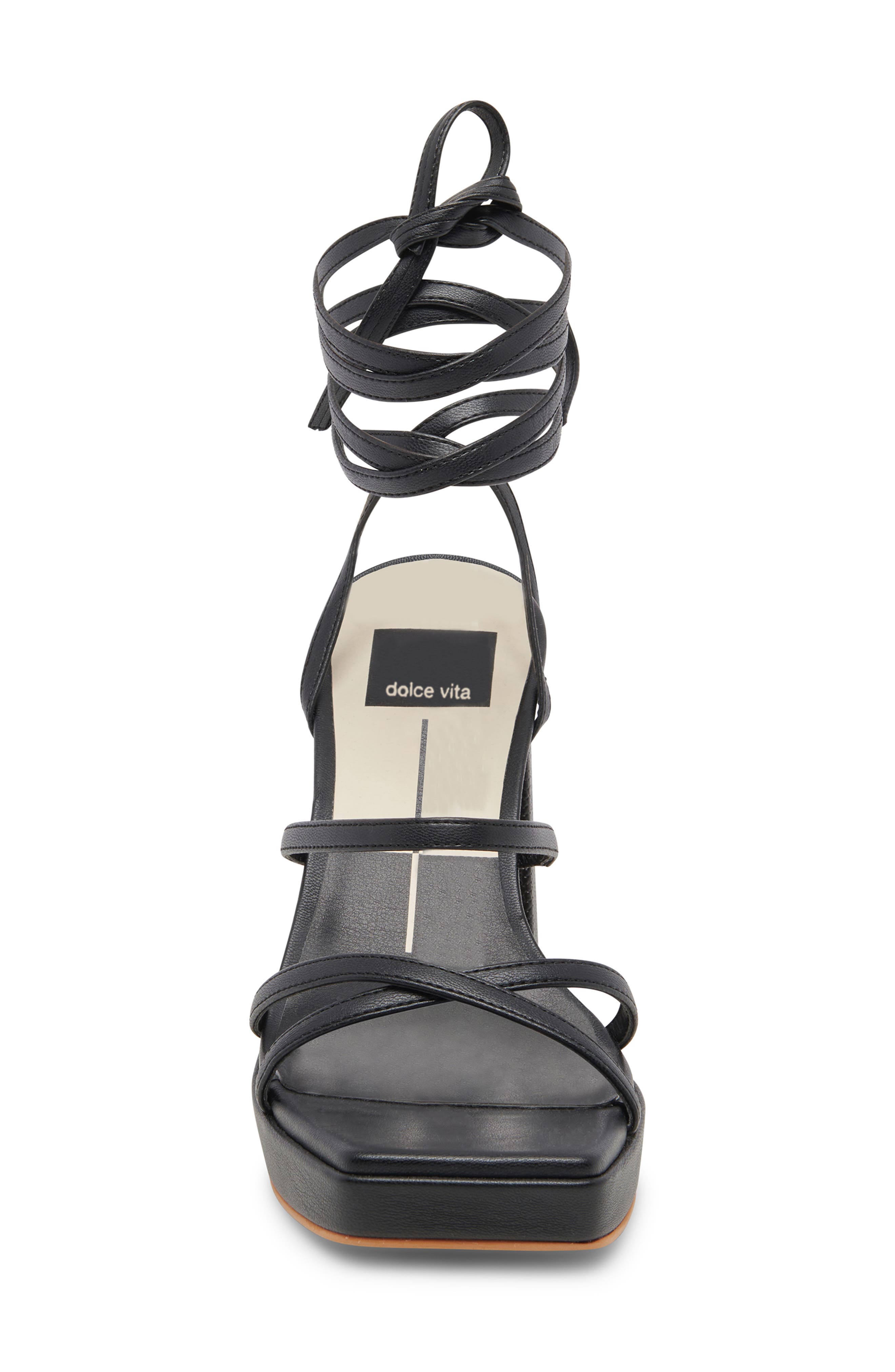 Dolce Vita Amanda Ankle Tie Block Heel Sandal, Alternate, color, 