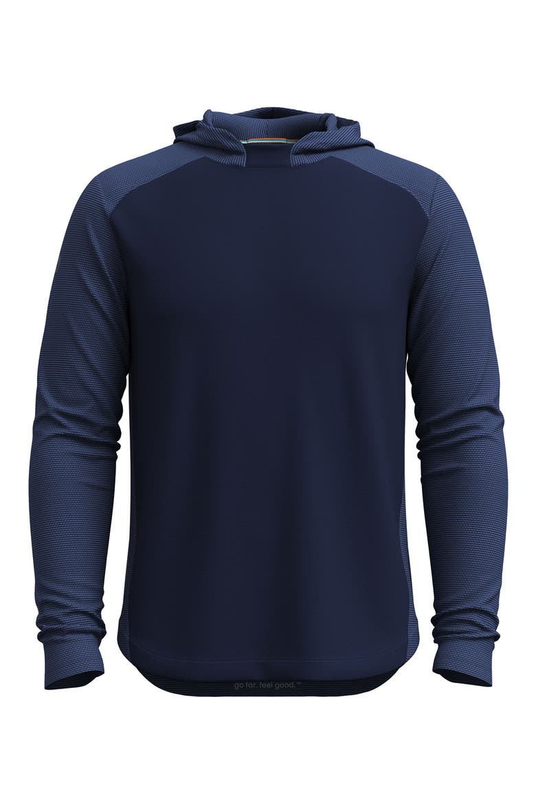 Active Mesh Pulllover Hoodie, Alternate, color, NIGHTFALL DEEP NAVY