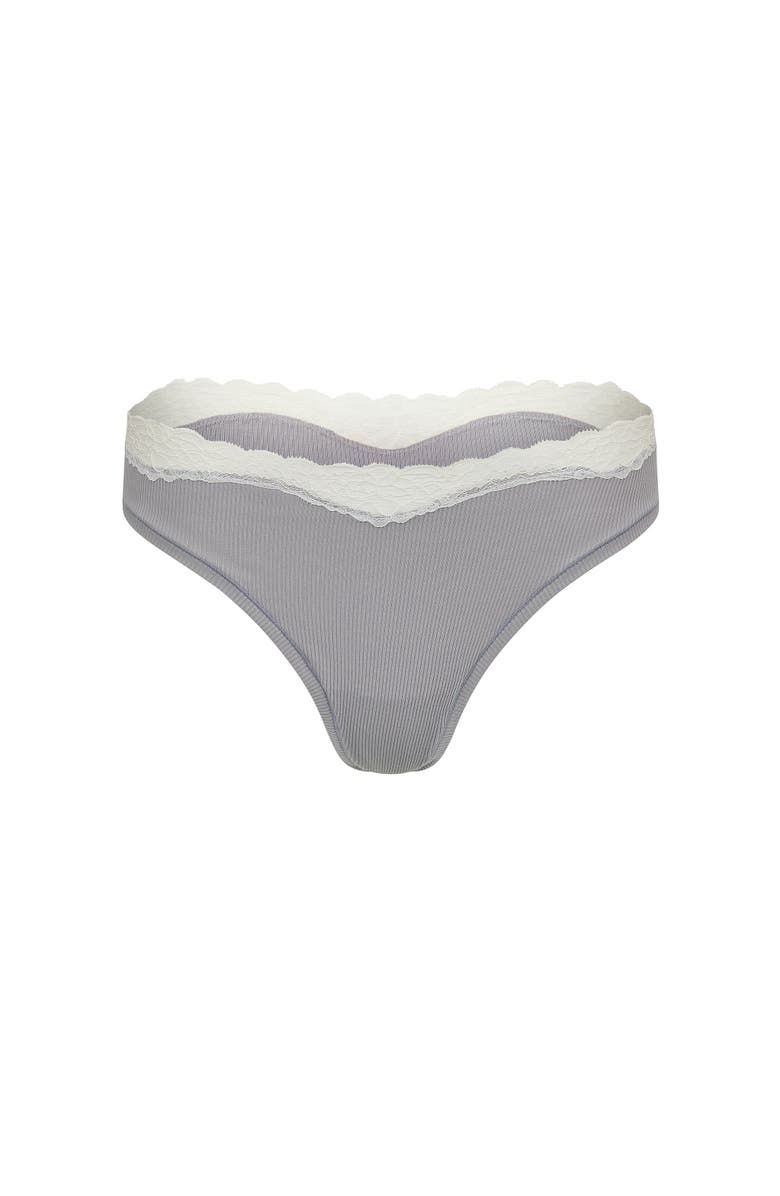 Adore Me Rib Thong Panties, Alternate, color, 