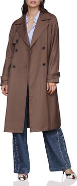 Avec Les Filles Relaxed Duster Trench Coat