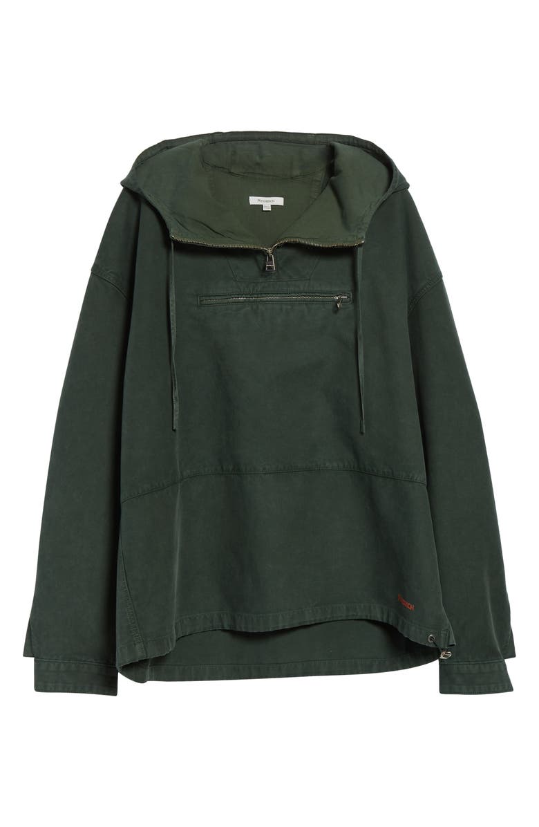 JW Anderson Garment Dye Anorak, Alternate, color, Pine