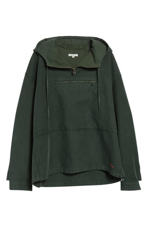 Jw Anderson Garment Dye Anorak In Green
