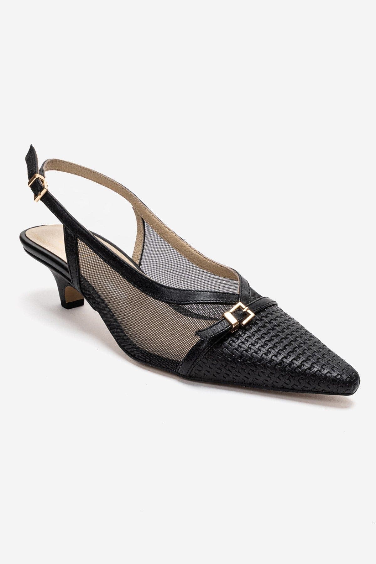 Prologue Shoes Laviera Mesh Slingback Pump, Alternate, color, Black