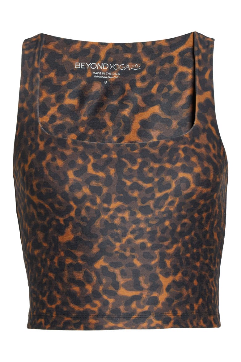 Softmark Square Neck Crop Tank, Alternate, color, CHAI TORTOISE