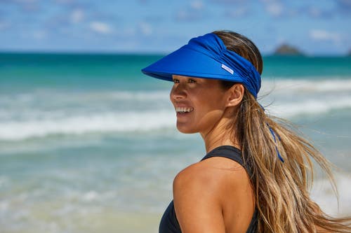 Uv Skinz Swim Visor In Navy Blue