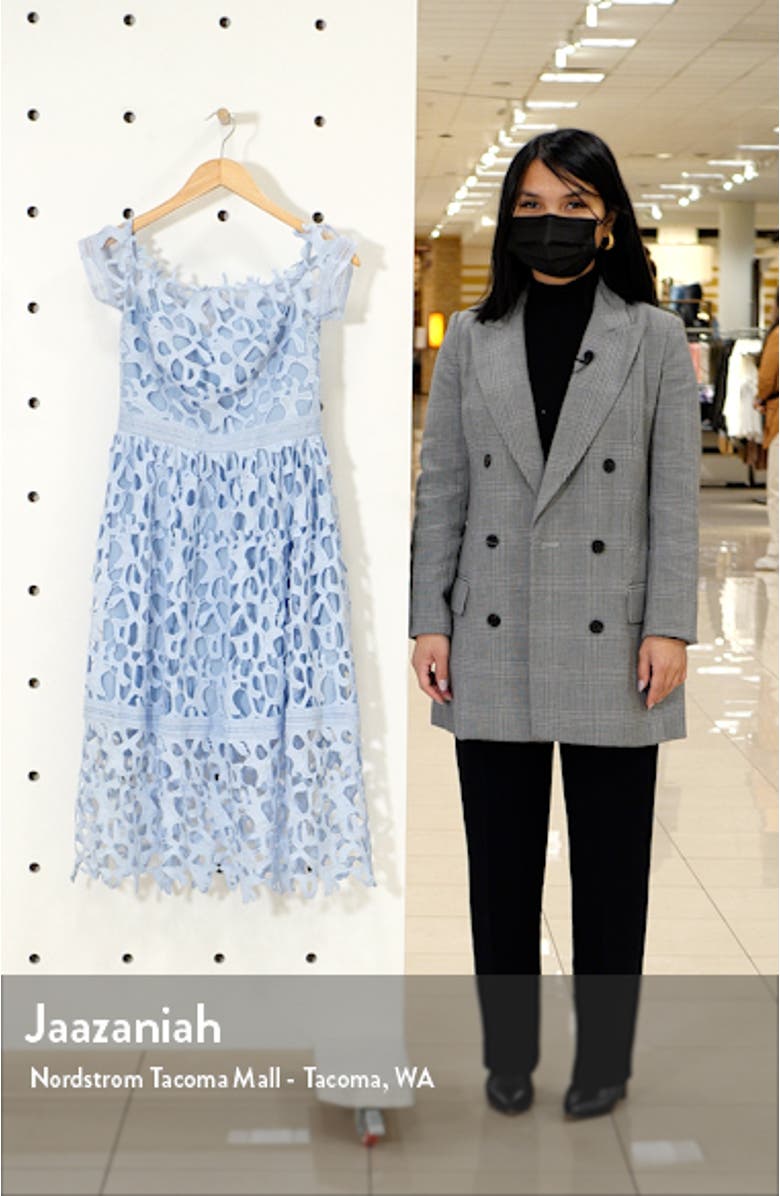 Off the Shoulder Lace A-Line Dress, sales video thumbnail