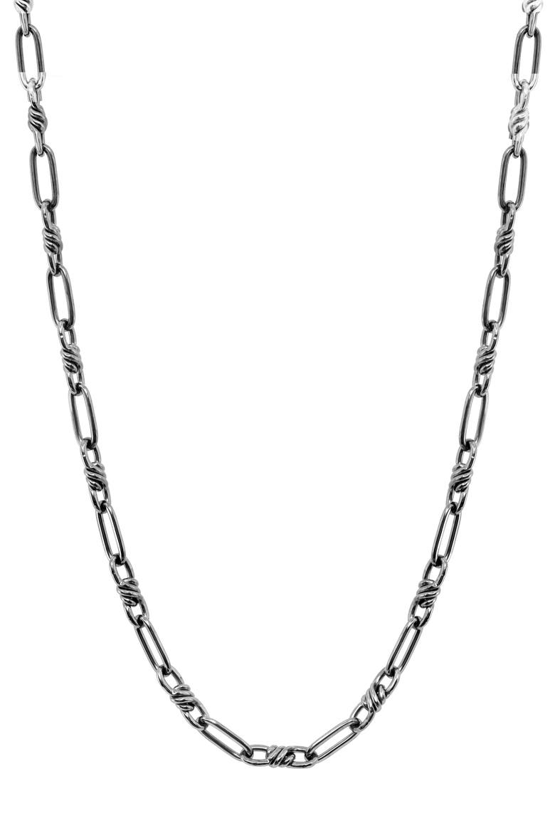 Sterling Silver Necklace, Main, color, SILVER