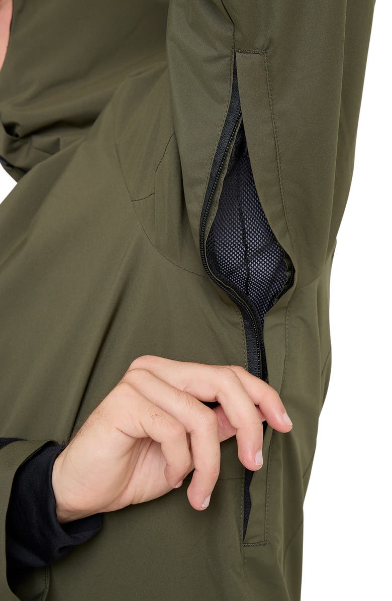 Quiksilver Quest Stretch Water Repellent Jacket, Alternate, color, Grape Leaf