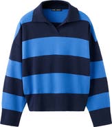 MANGO Stripe Polo Sweater