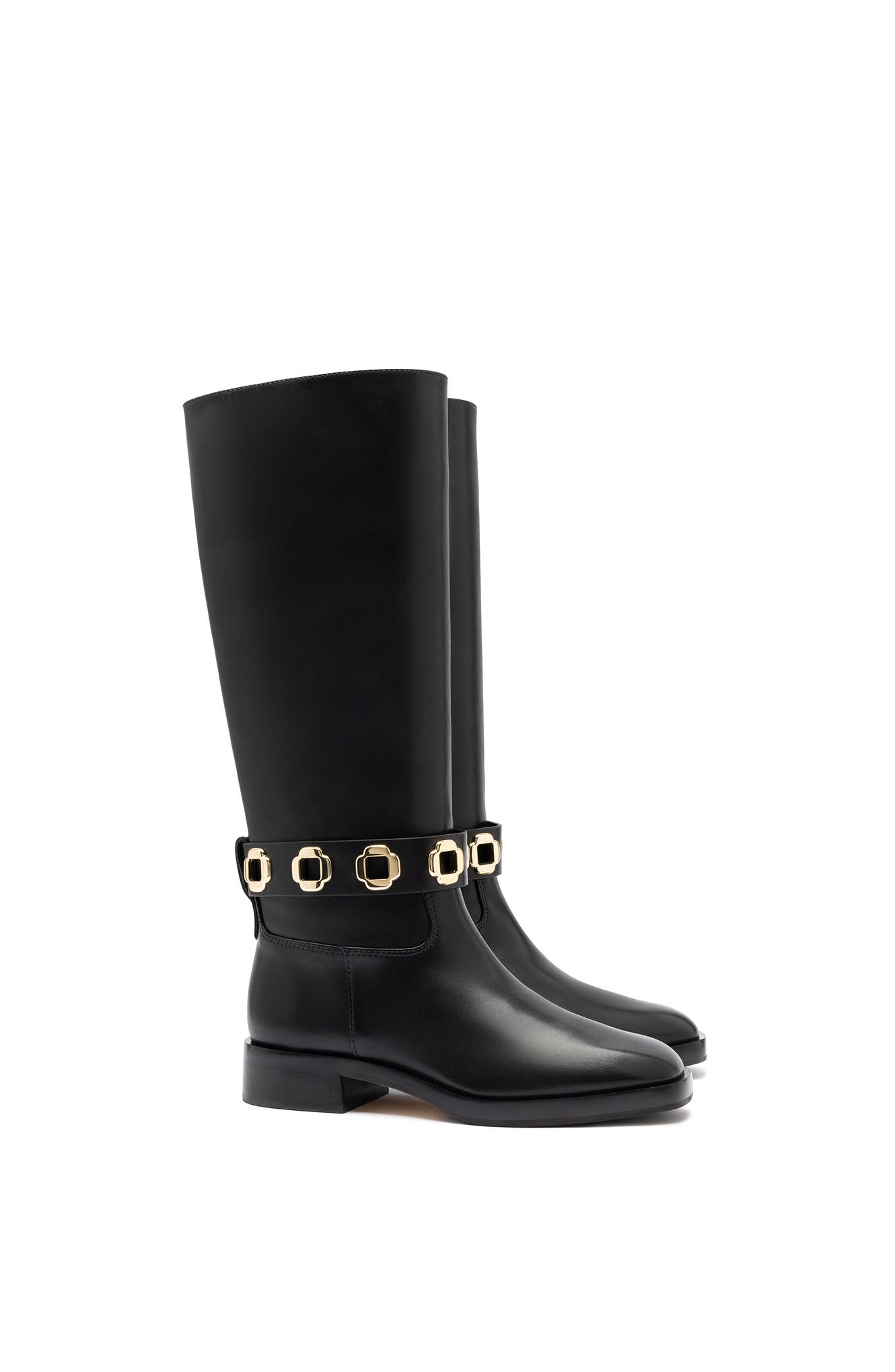 Larroudé Milan Flat Boot, Alternate, color, 