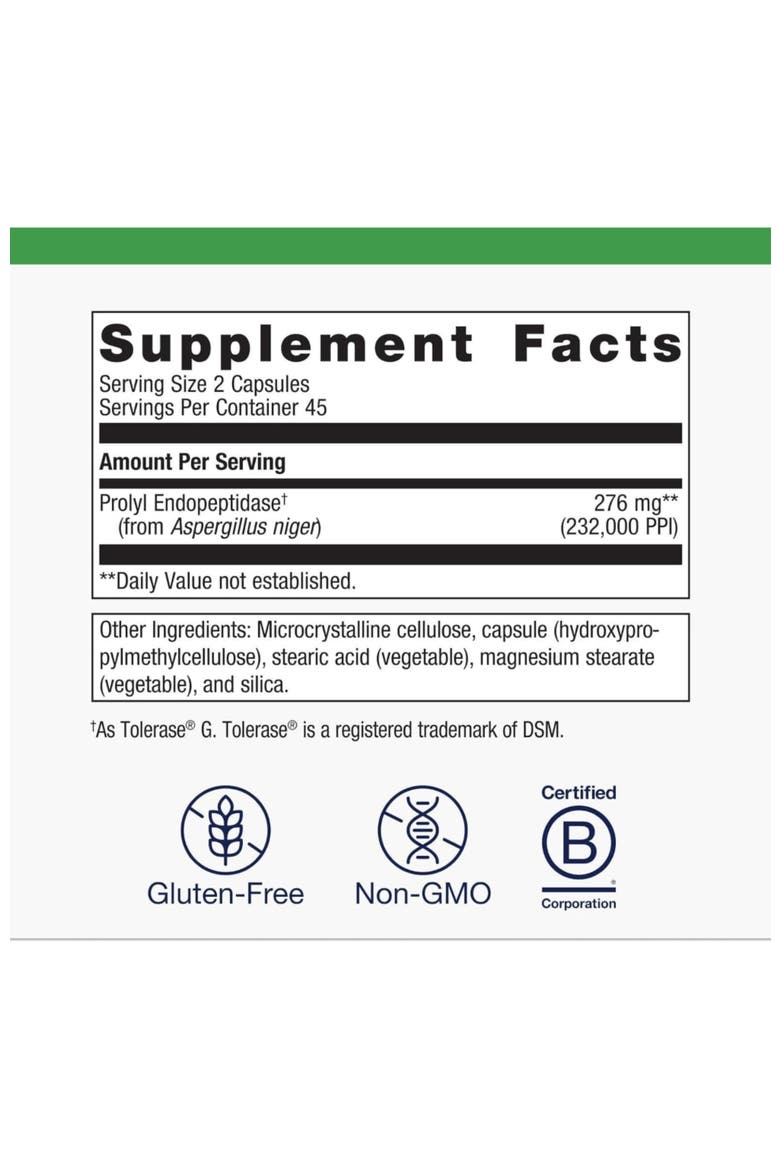 SpectraZyme Gluten Digest Enzyme Capsules 90 Capsules, Alternate, color, None