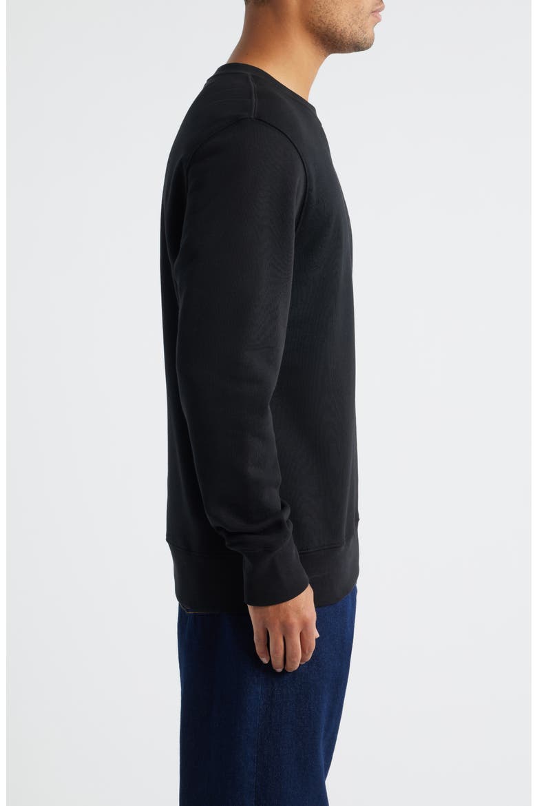 Regular Fit Cloud Zebra Organic Cotton Graphic Sweatshirt, Alternate, color, BLACK
