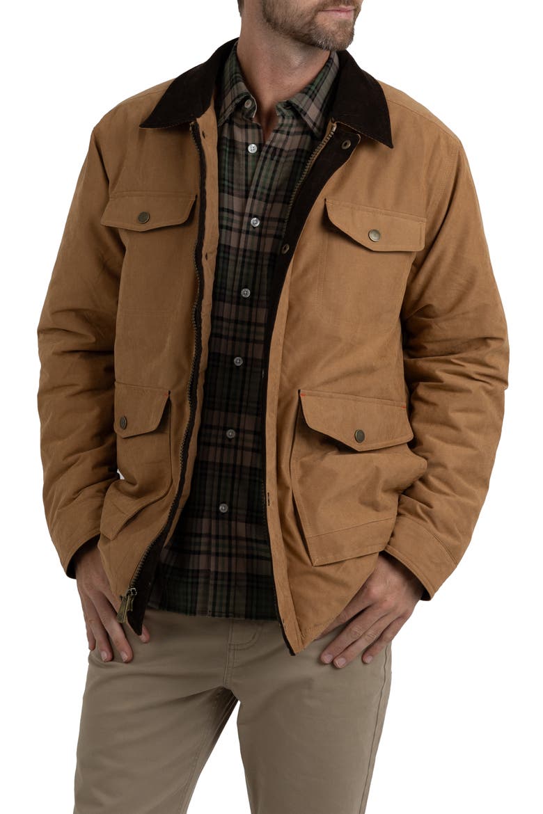 Four Pocket Water & Wrinkle Resistant Barn Coat, Alternate, color, WHISKEY