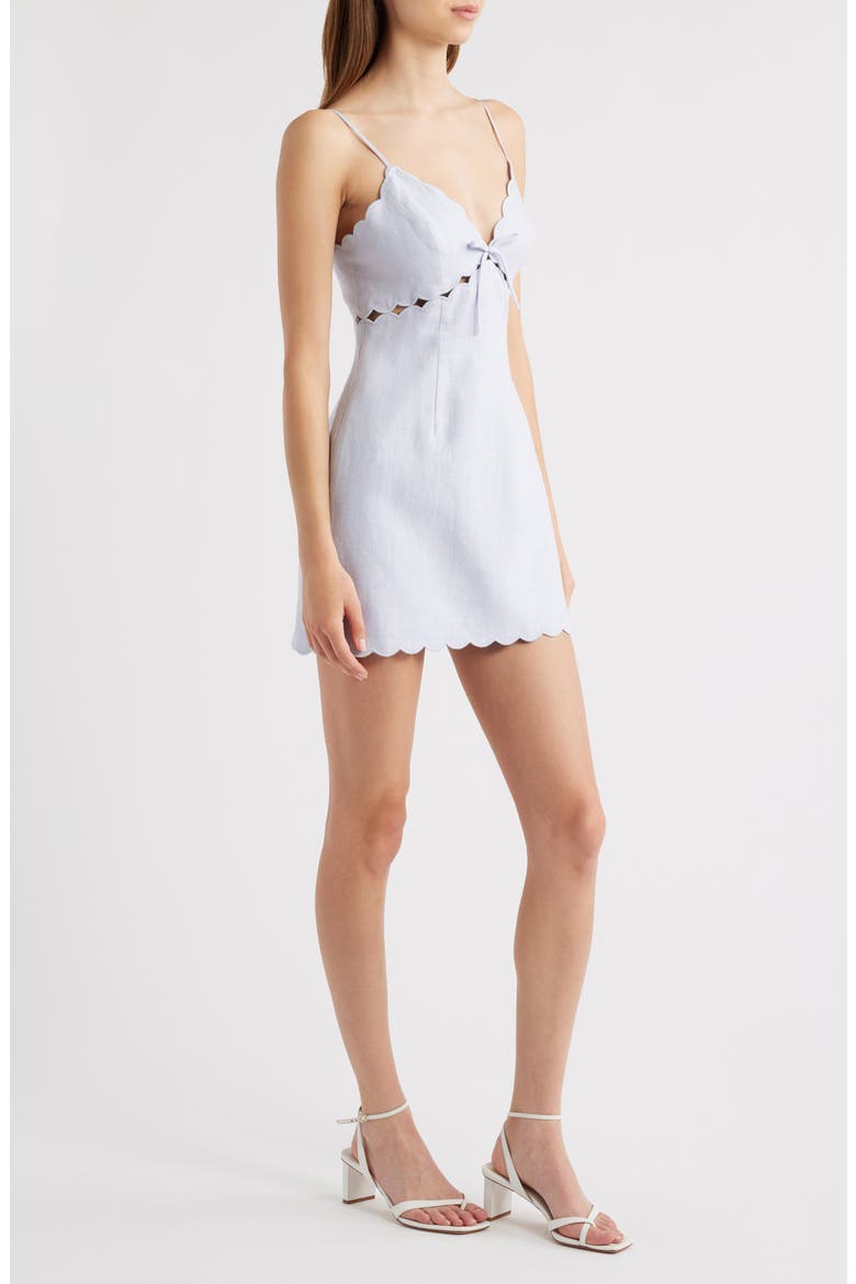 Sydow Embroidered Cotton Minidress, Alternate, color, SUMMER SKY BLUE