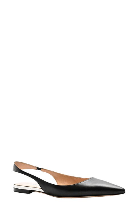 Ana Pointed Toe Slingback Flat (Women)