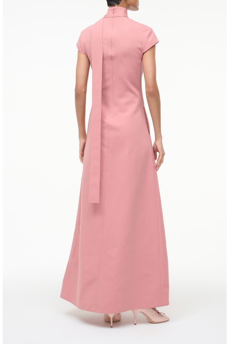 Ingrid Scarf Cap Sleeve A-Line Dress, Alternate, color, ROSEWATER