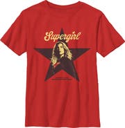 Supergirl Boy's Supergirl Star Frame Kara  Graphic T-Shirt