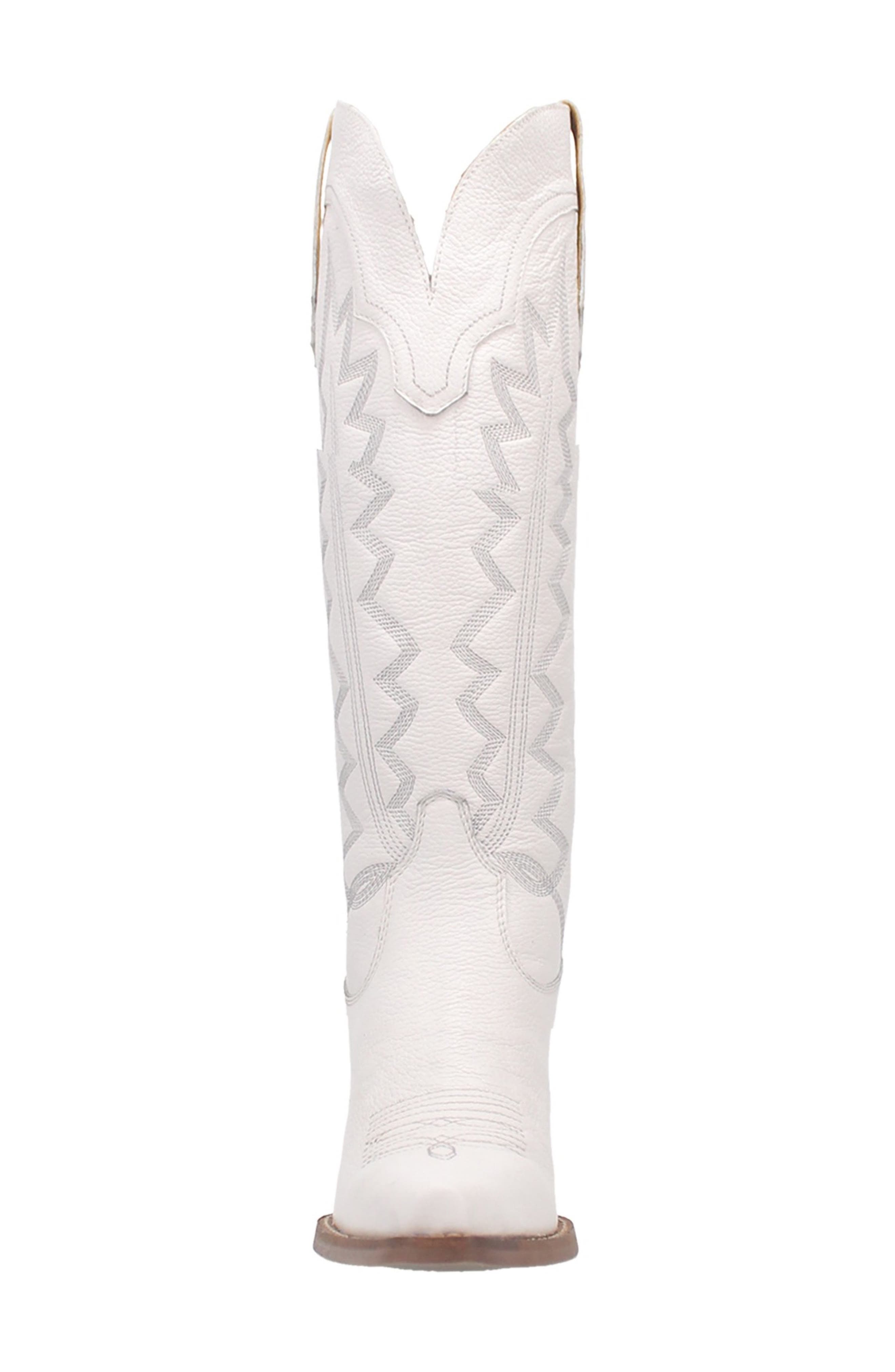 Knee High Western Boot, Alternate, color, WHITE