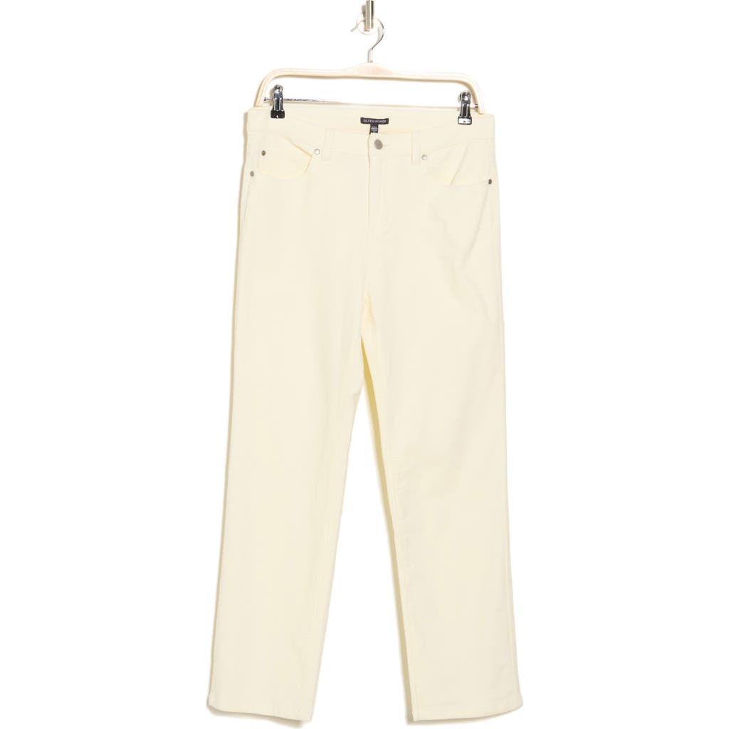 EILEEN FISHER EILEEN FISHER CORDUROY HIGH WAIST STRAIGHT LEG PANTS