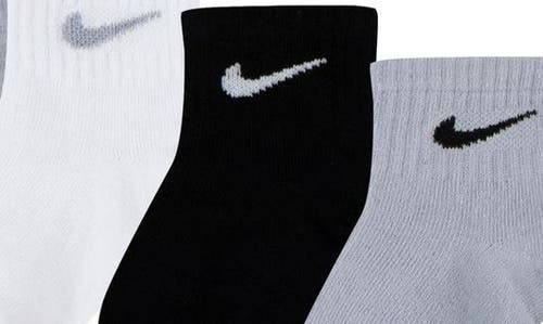 Nike Assorted 6-pack Cotton Blend Socks In Black