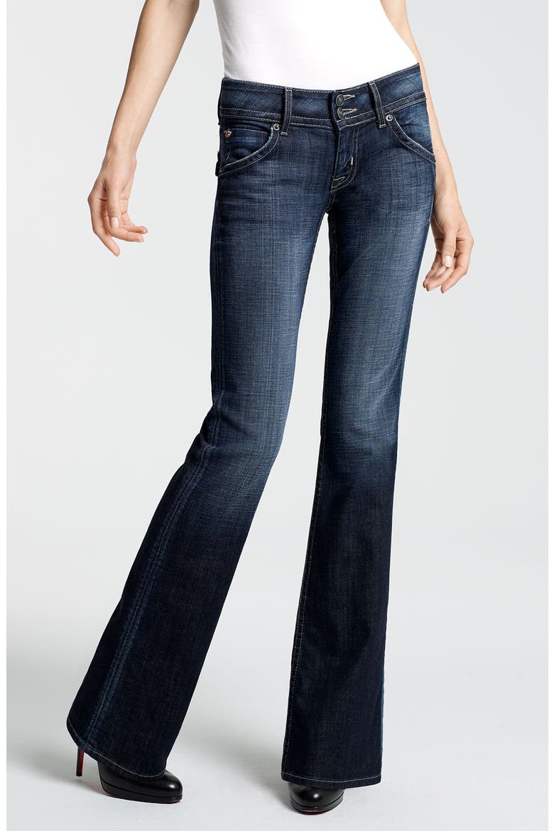 Signature Flap Pocket Bootcut Jeans, Main, color, ELM